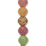 Painted Glass Beads Strands
