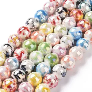 Glazed Porcelain Round Beads