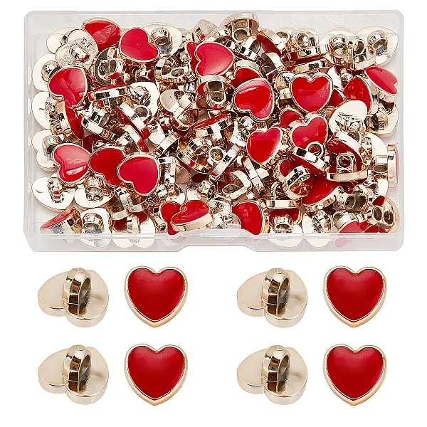 100Pcs CCB Plastic Shank Buttons
