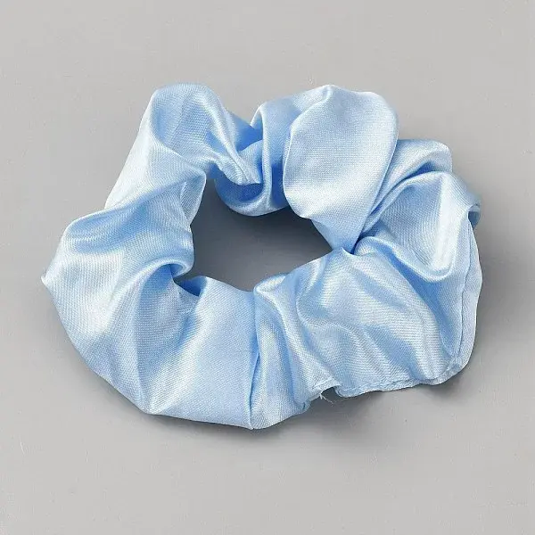 Solid Color Slick Cloth Ponytail Scrunchy Hair Ties