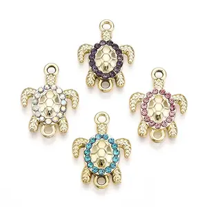 Alloy Rhinestone Connector Charms