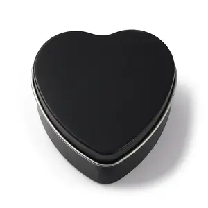 Tinplate Iron Heart Shaped Candle Tins