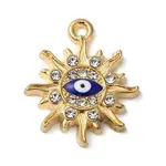 Alloy Enamel Rhinestone Glass Pendants