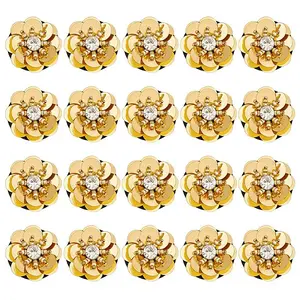 20Pcs Flower Sew on Rhinestone