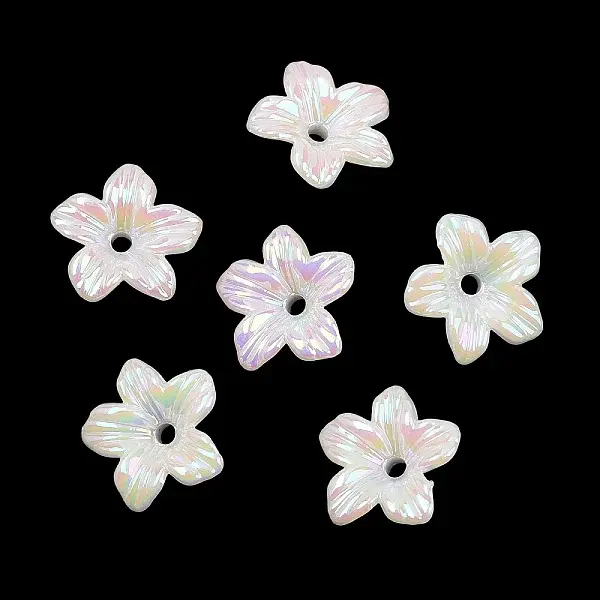 UV Plating Opaque Acrylic Bead Cap