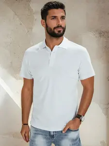 Pánske polo tričko biele Dstreet