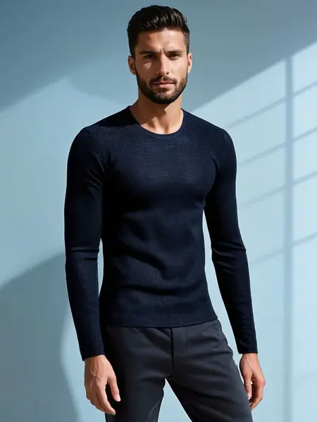 DStreet Sweter męski granatowy