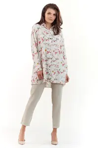 Infinite You Woman's Blouse M162 Ecru