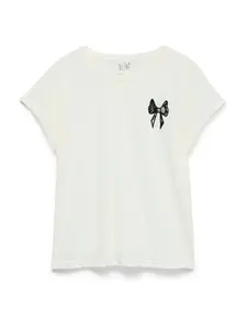 VERO MODA Tričko 'VMIHAYA'  čierna / biela