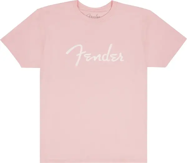 Fender Spaghetti Logo T-Shirt Shell Pink XXL