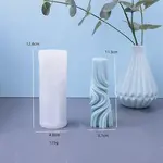 Column with Wave DIY Candle Silicone Molds