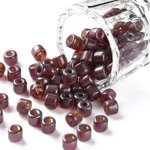 Transparent Colours Luster Glass Round Bugle Beads