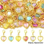 60Pcs 6 Colors Acrylic Pendant Decorations