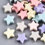 Spray Painted Acrylic Beads