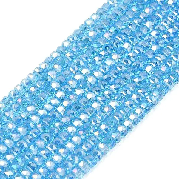 Electroplate Glass Beads Strands