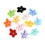 Rubberized Style Opaque Acrylic Beads