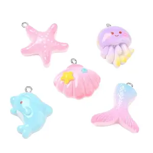 Opaque Resin with Alloy Pendants