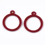 Flocky Alloy Pendants