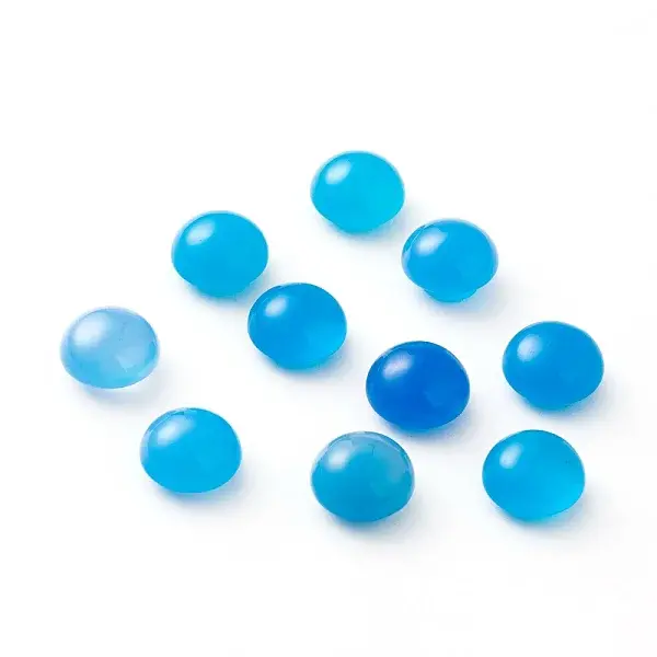 Natural Blue Agate Cabochons
