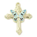 Light Gold Plated Alloy Enamel Pendants
