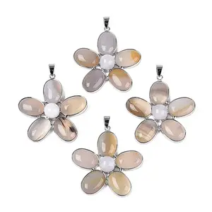Natural Agate Big Pendants