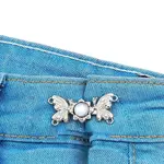 Alloy White Resin Jean Buttons Pins