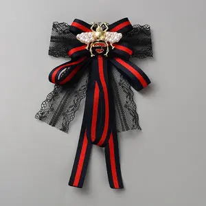 Bowknot & Bees Cloth Brooches for Women