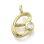 Brass Micro Pave Cubic Zirconia Pendants