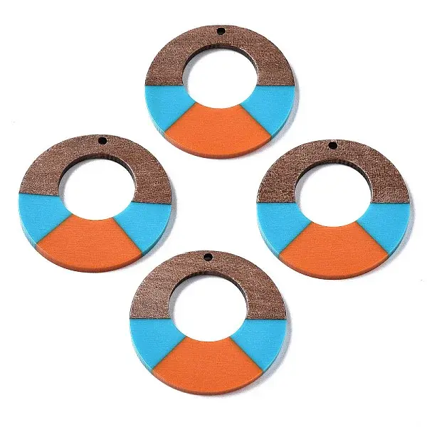 Resin & Walnut Wood Pendants