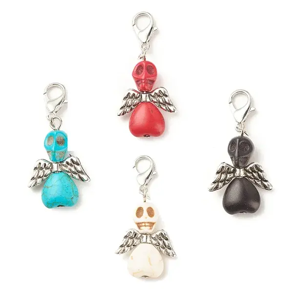 Dyed Synthetic Turquoise Pendant Decorations