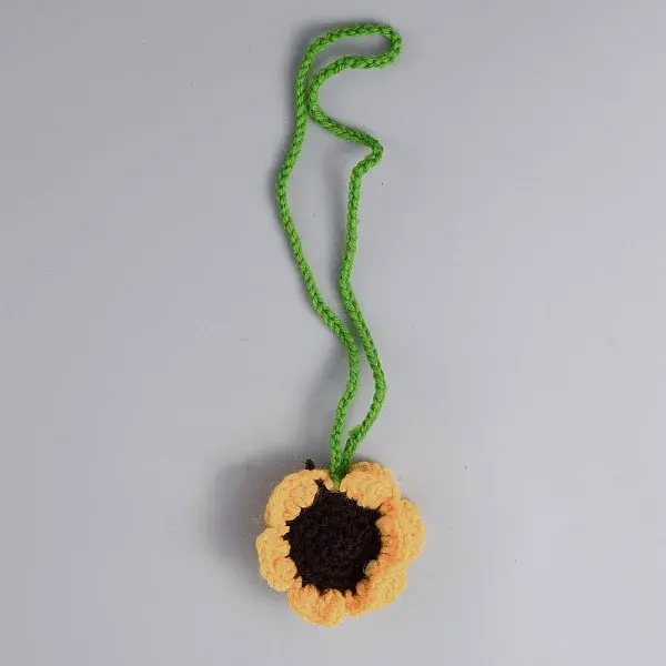 Sunflower Wool Braided Pendant Decorations