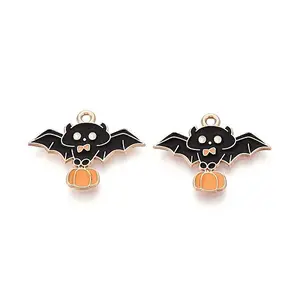 Halloween Theme Alloy Enamel Pendants
