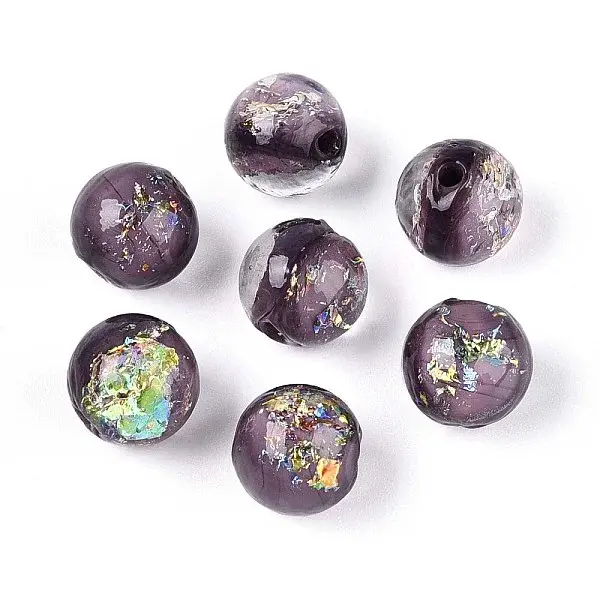 Handmade Foil Lampwork Beads