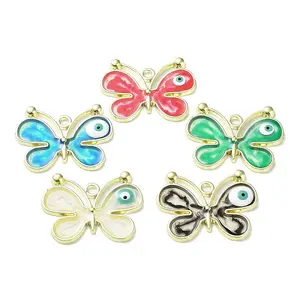 Rack Plating Alloy Enamel Pendants