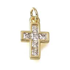 Brass Pave Cubic Zirconia Pendants