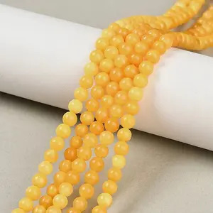 Natural Beeswax Beads Strands
