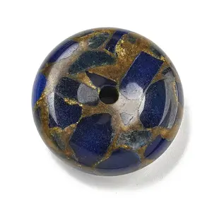 Synthetic Gold Clinquant Stone Pendants