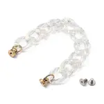 Transparent Acrylic Curb Chain for DIY Keychains