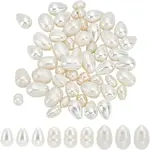54Pcs 3 Styles Natural Cultured Freshwater Pearl Beads