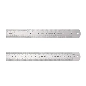 Tarnish Resistant Stainless Steel Rulers