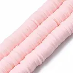 Flat Round Handmade Polymer Clay Beads
