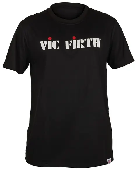Vic Firth Black Logo Tee Small