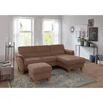 Sit & More ROHOVÁ SEDAČKA, textil, hnědá