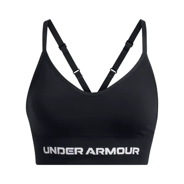 UNDER ARMOUR Športová podprsenka 'Vanish Seamless'  čierna / biela