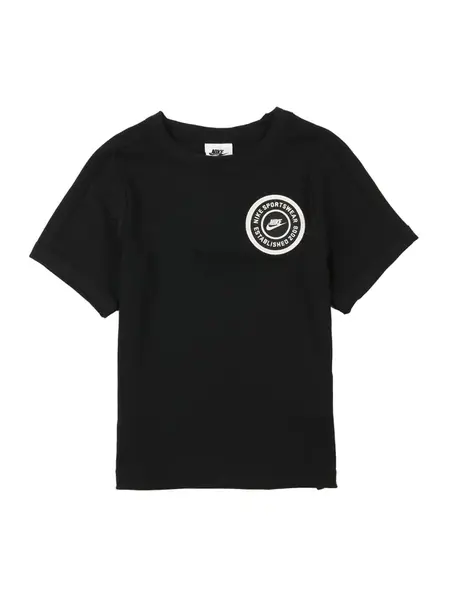Nike Sportswear Tričko  čierna / biela
