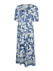 MAMALICIOUS Šaty 'MLMALIKKA TESS'  modrá denim / biela