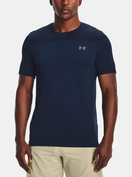 Tričko Under Armour Seamless SS - tmavomodrá