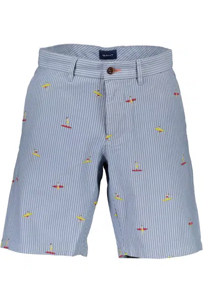 GANT BLUE MEN'S BERMUDA TROUSERS