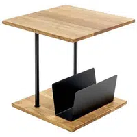 XXXL ODKLÁDACÍ STOLEK, dub, černá, barvy dubu