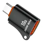 Techsuit Premium OTG adaptér HyperPort (A1) USB - USB-C, 240 W, černooranžový